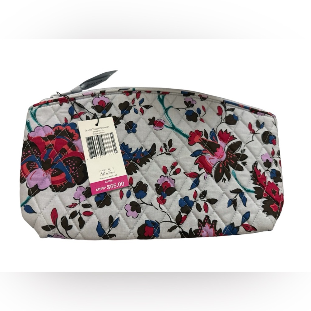 Vera Bradley Grand Travel Cosmetic in Vineyard Floral